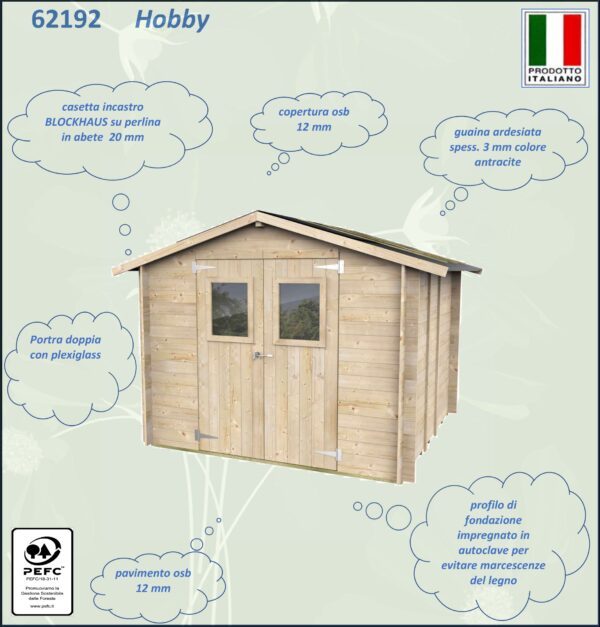 Casetta Bh19 Hobby Varie misure PSF pefc