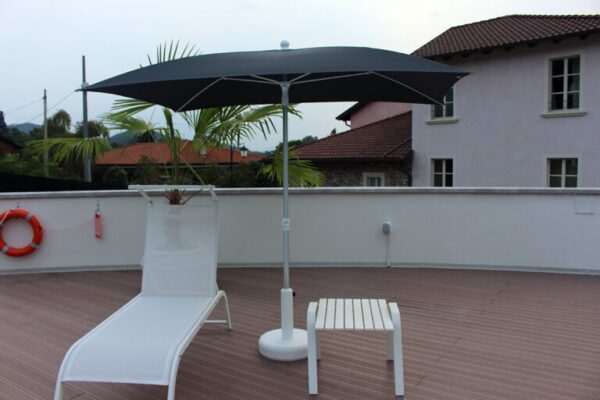 Ombrellone a palo centrale Superalux Rett 240x150
