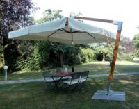 Ombrellone palo laterale Fibrasol wood Made in Italy - 350x350