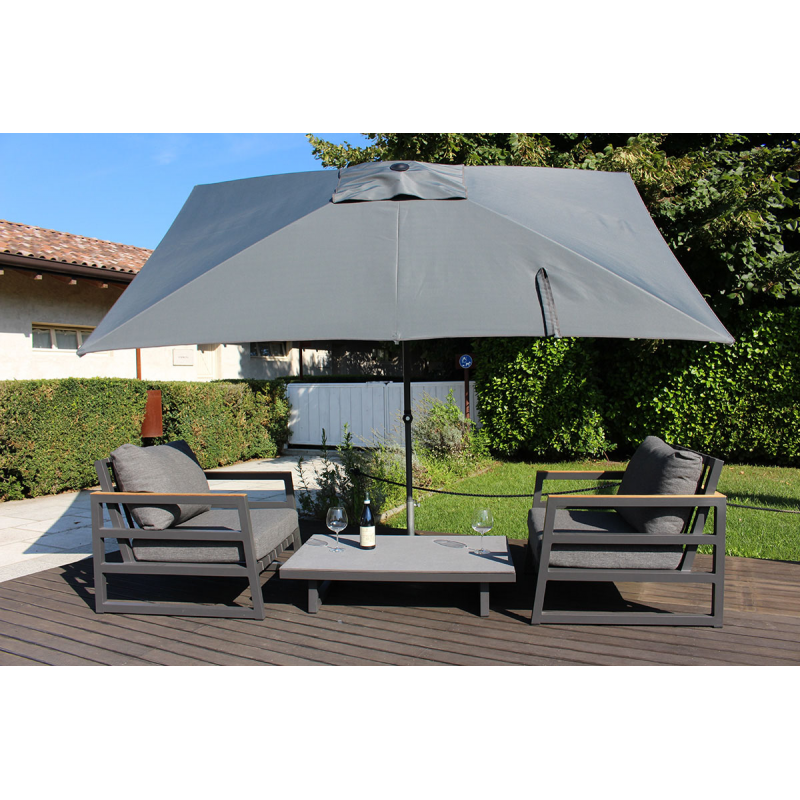 Ombrellone a palo centrale Trend Made in Italy Q200x200 cm