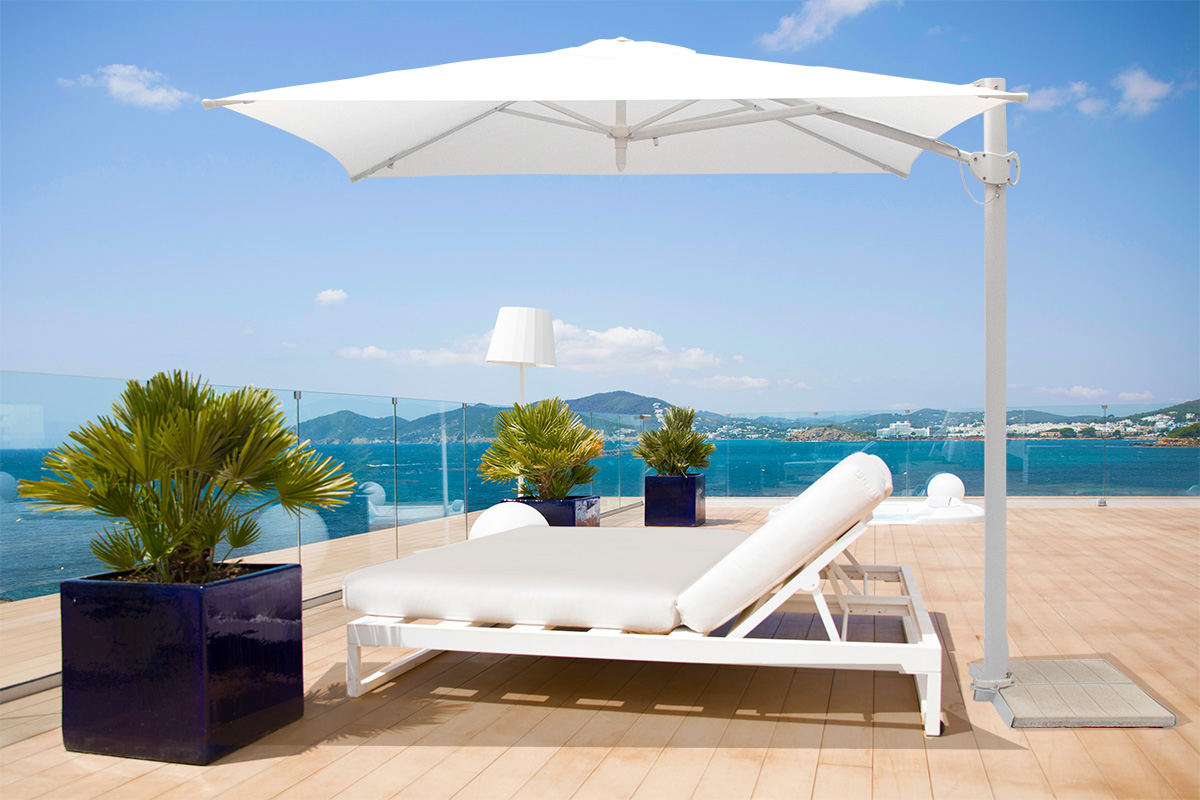 Ombrellone a palo laterale Trend Ice Q200x200 Made in Italy