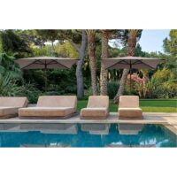 Ombrellone a palo centrale Trend Wood diametro 300 cm Made in Italy