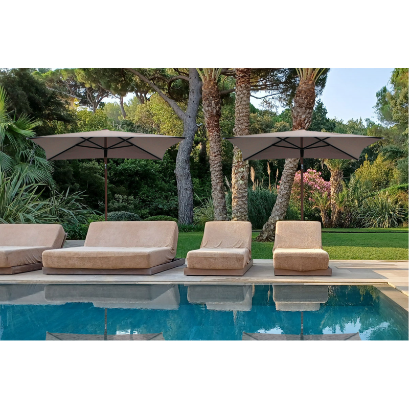 Ombrellone a palo centrale Trend Wood diametro 300 cm Made in Italy