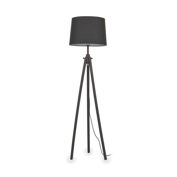 Lampada Da Terra York Pt1 Nero Ideal-Lux