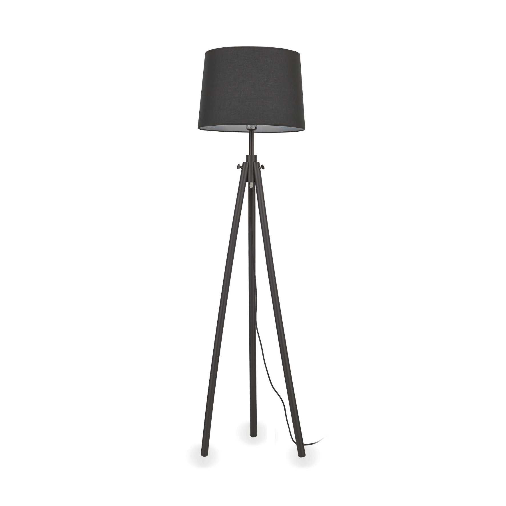 Lampada Da Terra York Pt1 Nero Ideal-Lux