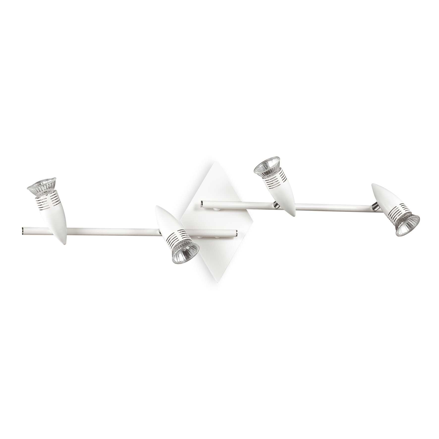Lampada Da Soffitto Alfa Pl4 Bianco Ideal-Lux