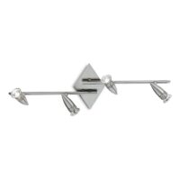 Lampada Da Soffitto Alfa Pl4 Nickel Ideal-Lux