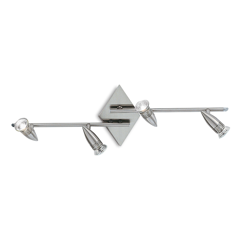 Lampada Da Soffitto Alfa Pl4 Nickel Ideal-Lux