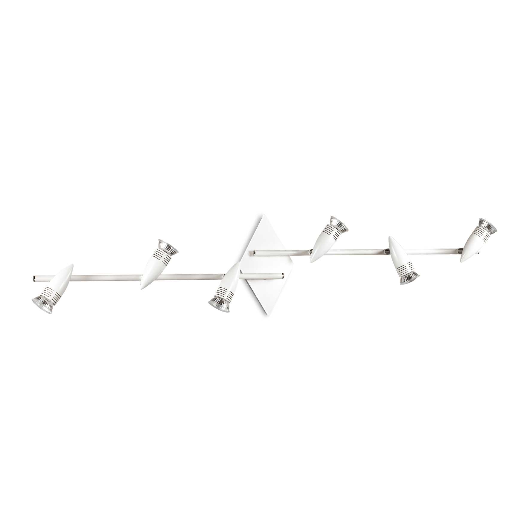 Lampada Da Soffitto Alfa Pl6 Bianco Ideal-Lux