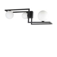 Lampada Da Soffitto Angolo Pl3 Nero Ideal-Lux