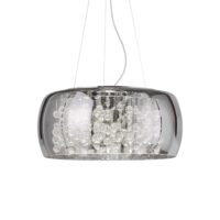 Lampada A Sospensione Audi-80 Sp8 Fume' Ideal-Lux