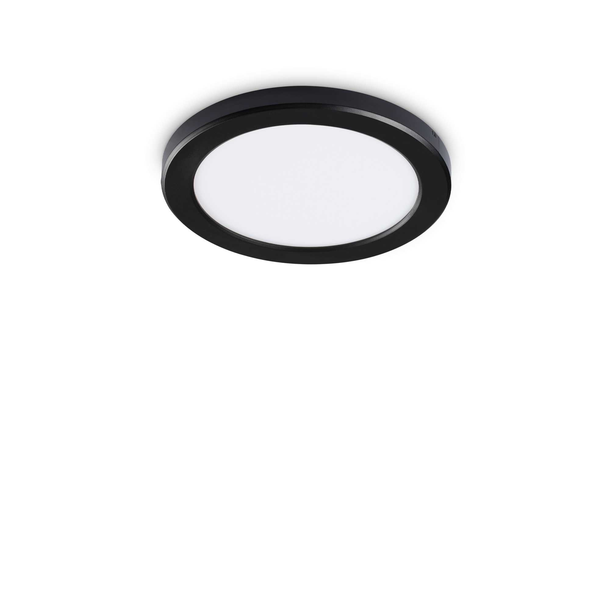 Lampada Da Soffitto Aura Pl Round 4000K Nero Ideal-Lux