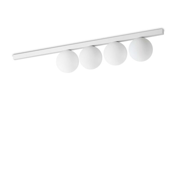 Lampada Da Soffitto Binomio Pl4 Bianco Ideal-Lux