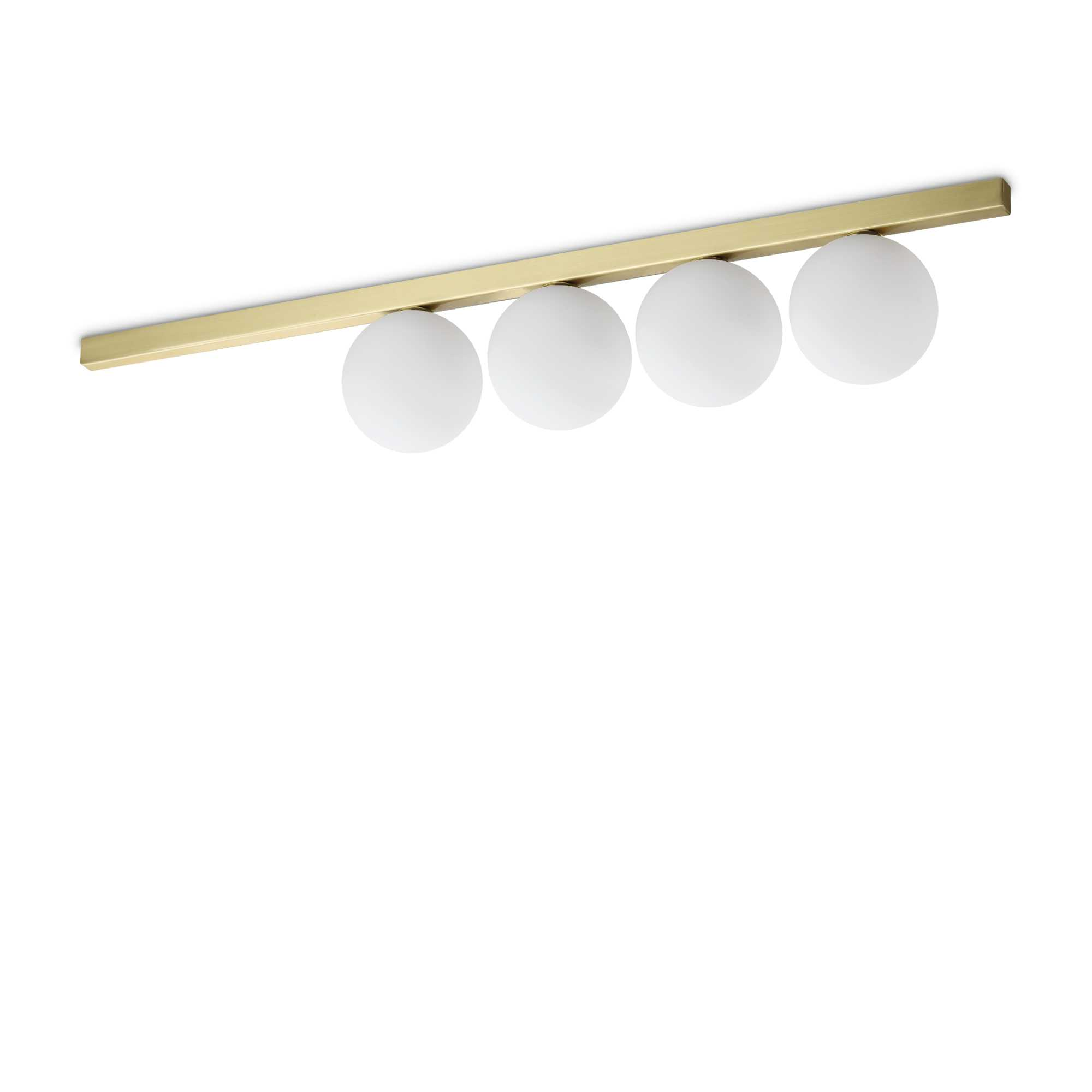 Lampada Da Soffitto Binomio Pl4 Ottone Ideal-Lux