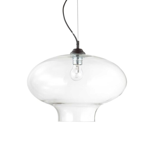 Lampada A Sospensione Bistro' Sp1 Round Trasparente Ideal-Lux