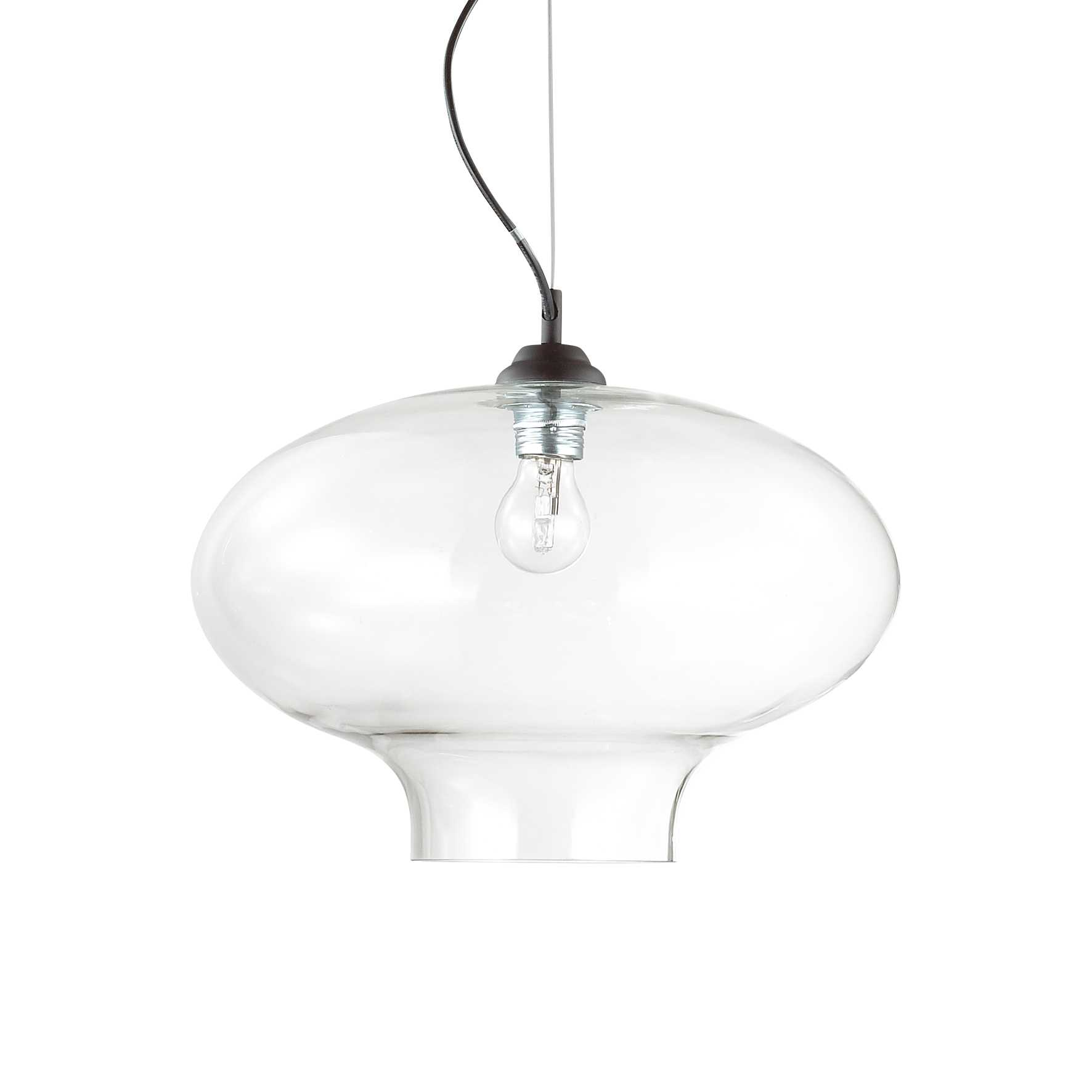 Lampada A Sospensione Bistro' Sp1 Round Trasparente Ideal-Lux