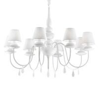 Lampada A Sospensione Blanche Sp8 Bianco Ideal-Lux