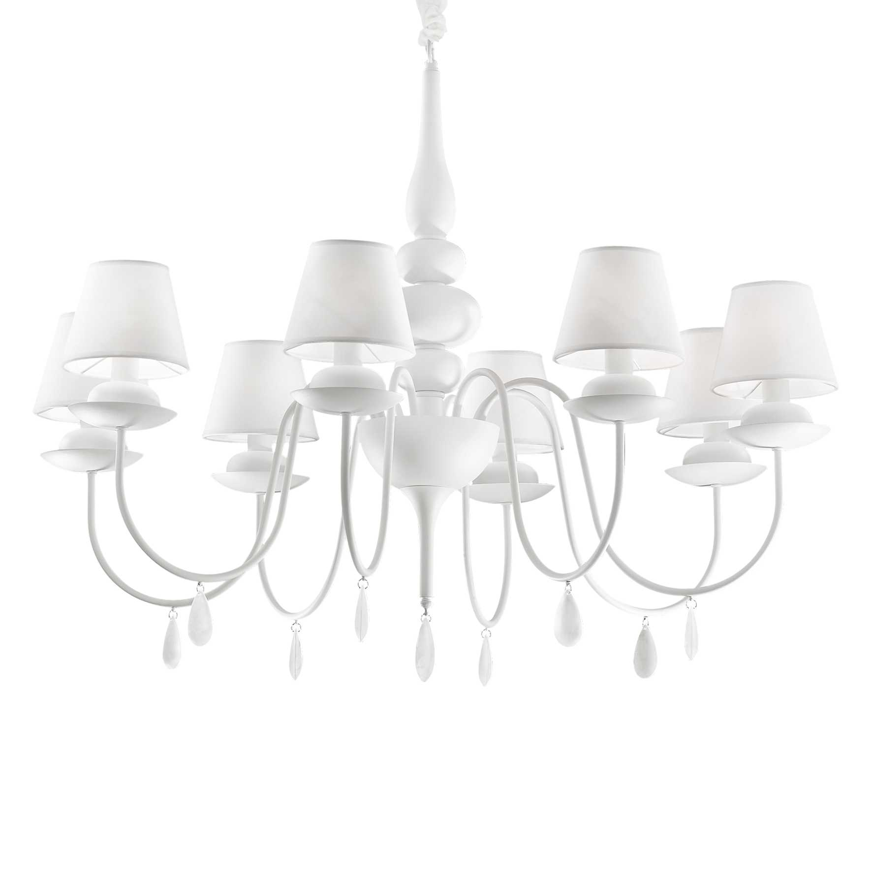 Lampada A Sospensione Blanche Sp8 Bianco Ideal-Lux