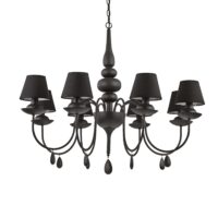 Lampada A Sospensione Blanche Sp8 Nero Ideal-Lux