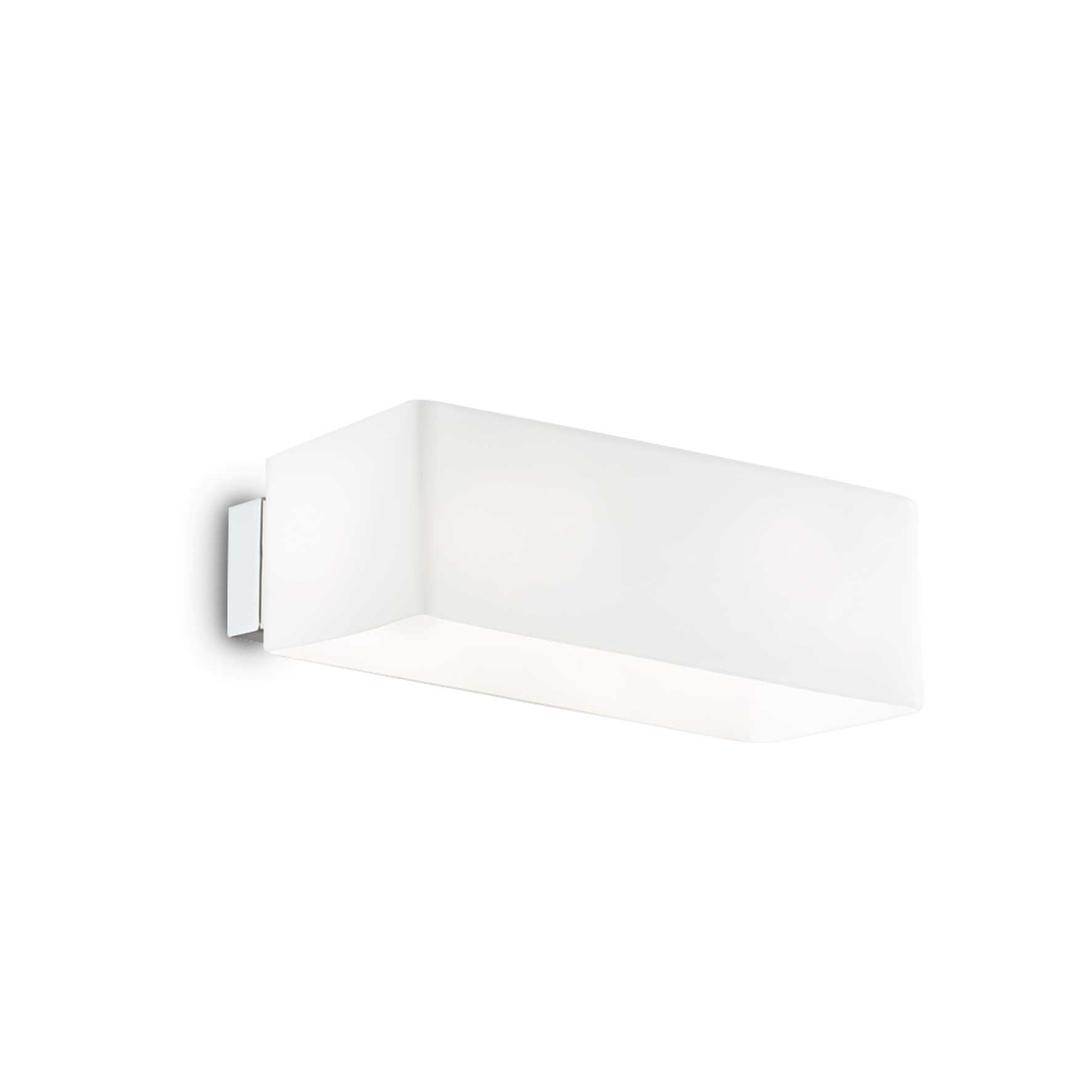 Lampada Da Parete Box Ap2 Bianco Ideal-Lux