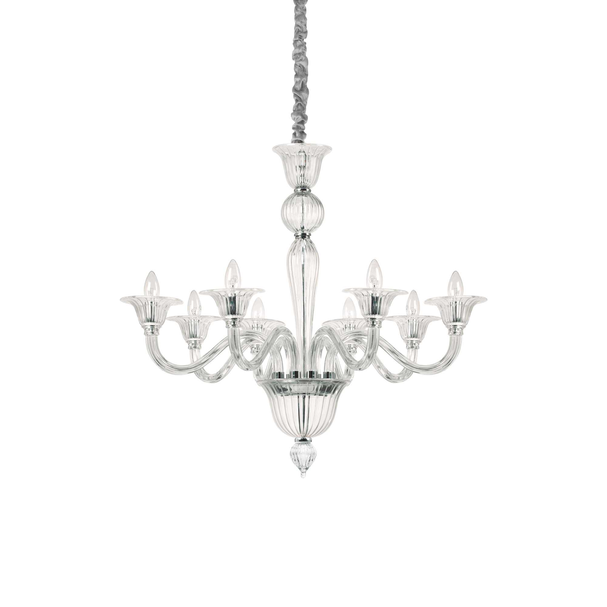 Lampada A Sospensione Brigitta Sp8 Trasparente Ideal-Lux