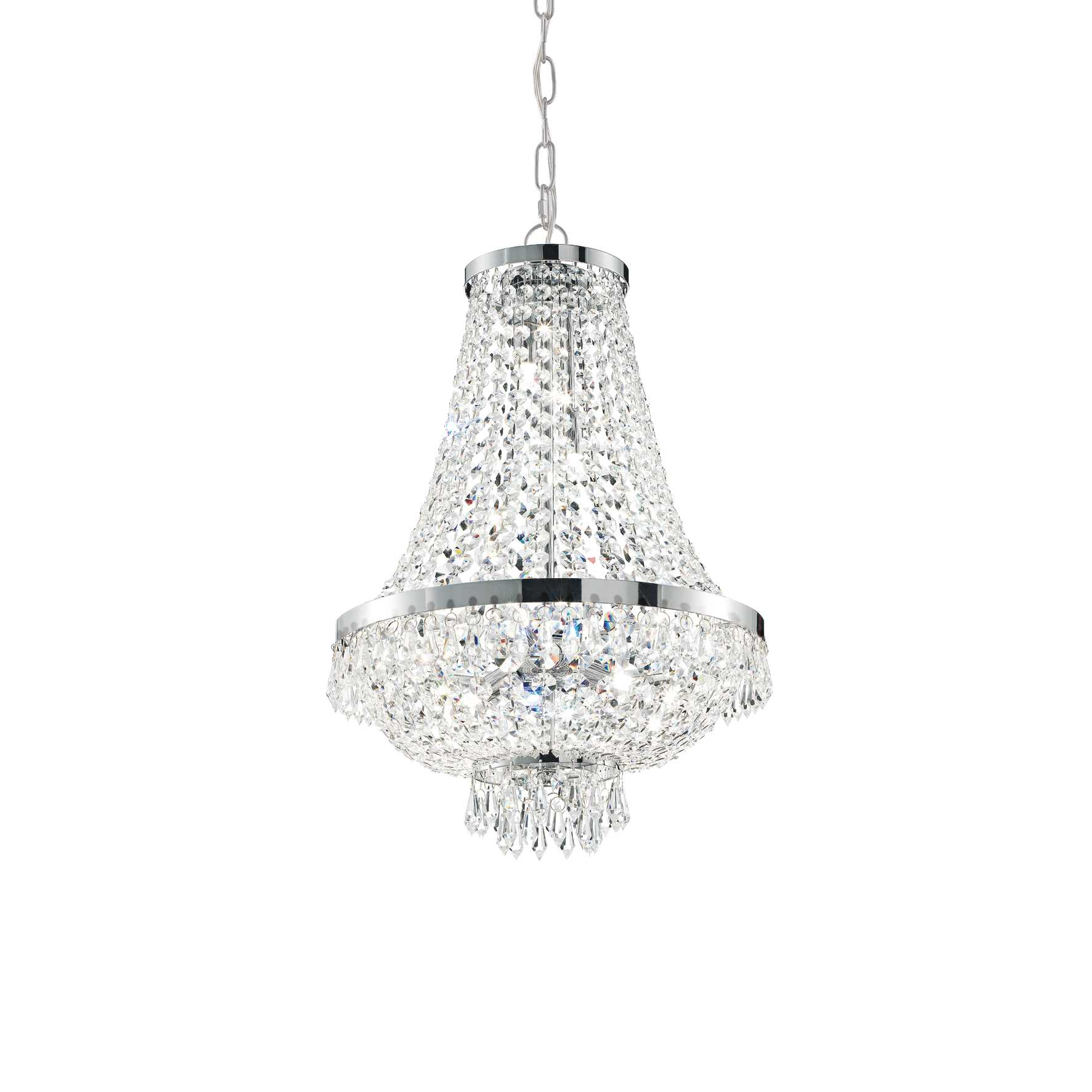Lampada A Sospensione Caesar Sp9 Cromo Ideal-Lux