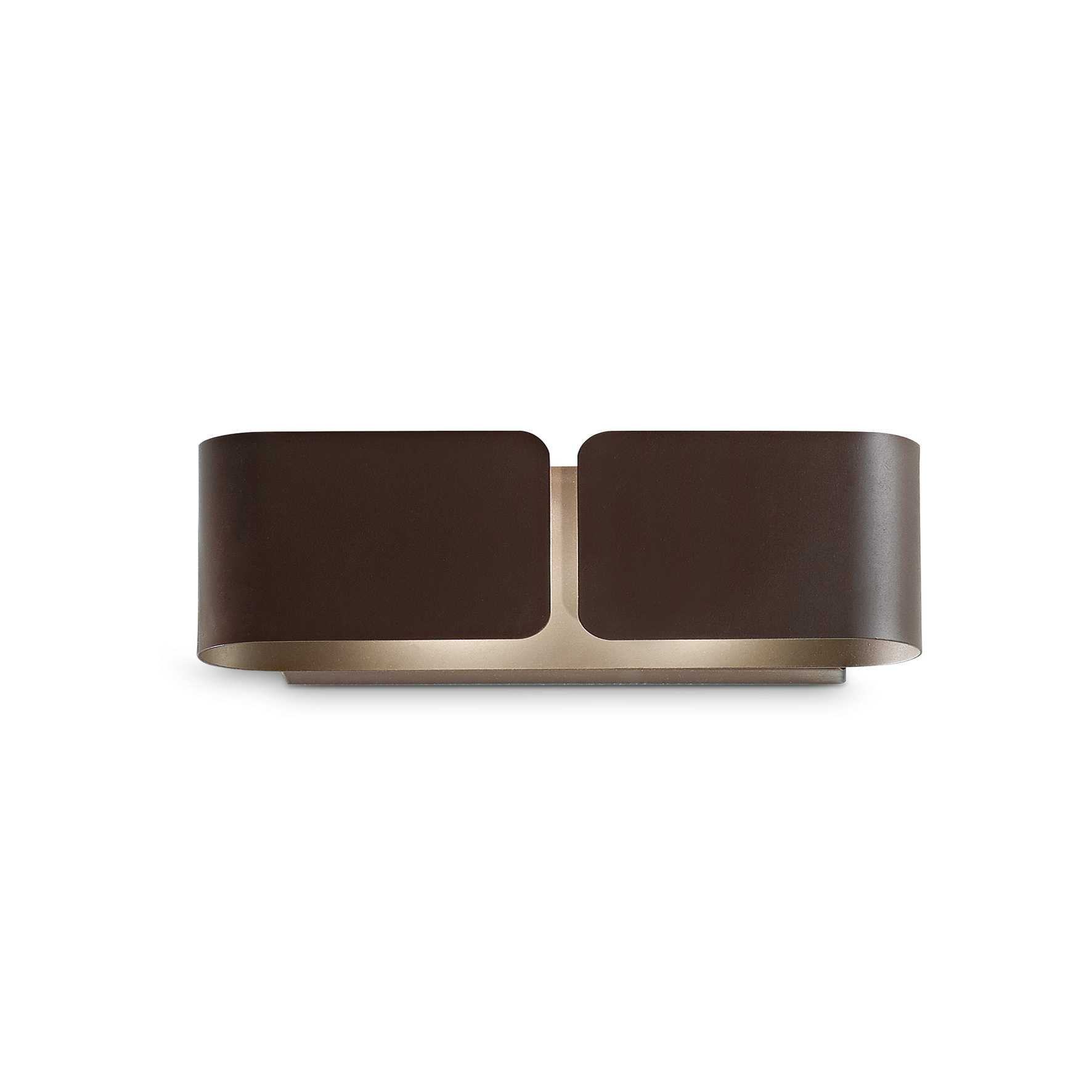 Lampada Da Parete Clip Ap2 Small Coffee Ideal-Lux
