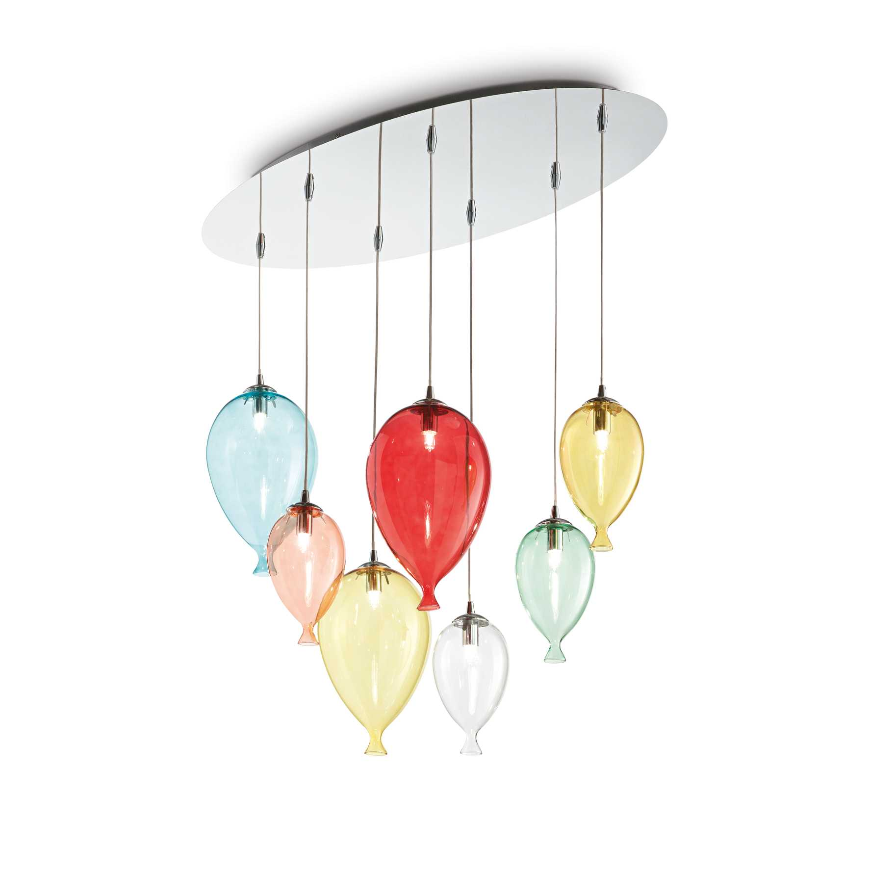 Lampada A Sospensione Clown Sp7 Color Ideal-Lux