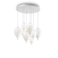 Lampada A Sospensione Clown Sp8 Bianco Ideal-Lux