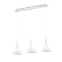 Lampada A Sospensione Cocktail Sp3 Bianco Ideal-Lux