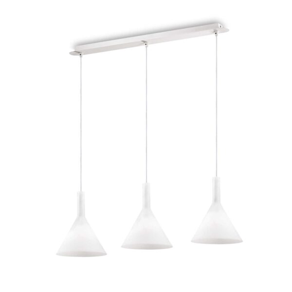 Lampada A Sospensione Cocktail Sp3 Bianco Ideal-Lux