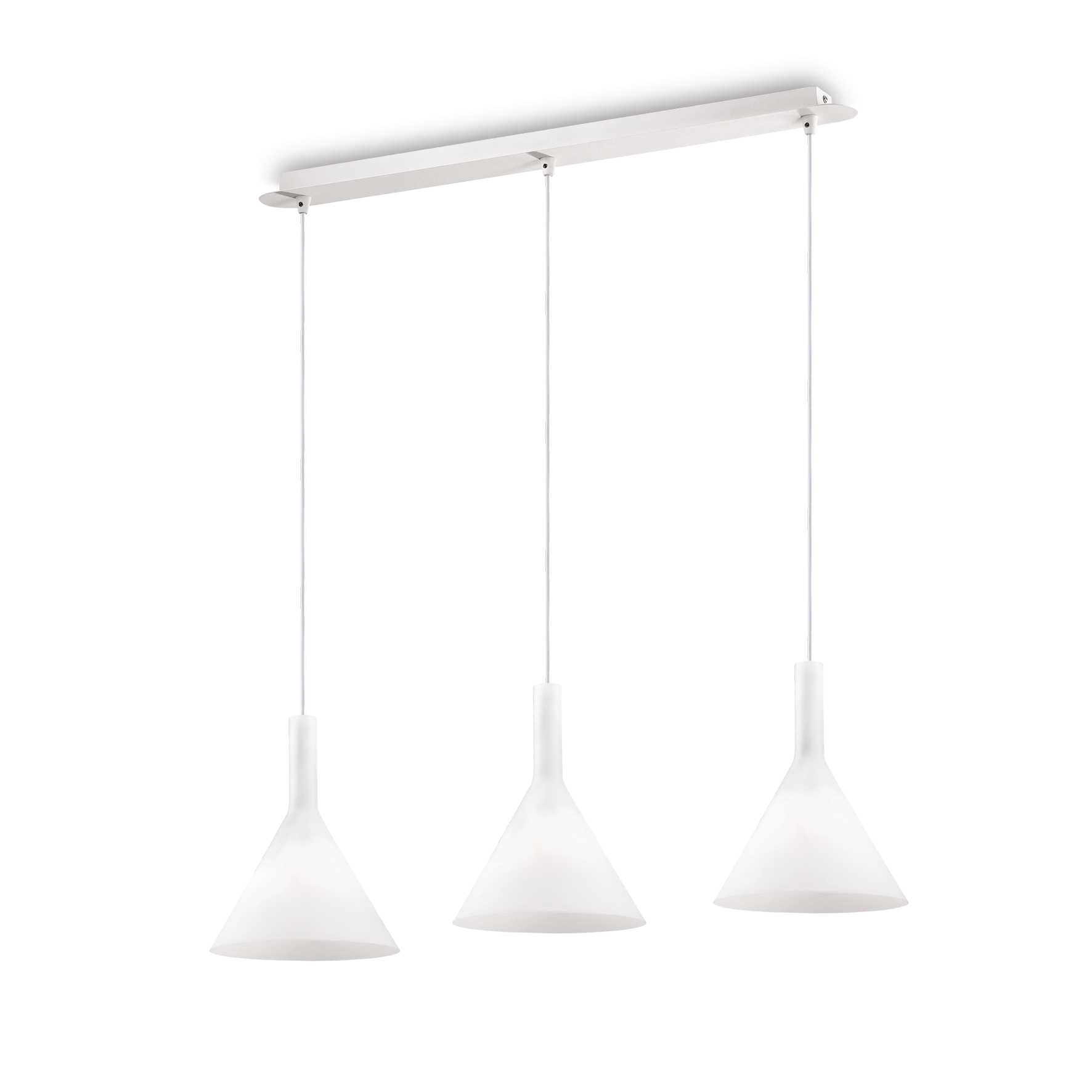 Lampada A Sospensione Cocktail Sp3 Bianco Ideal-Lux