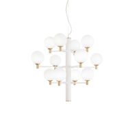 Lampada A Sospensione Copernico Sp12 Bianco Ideal-Lux