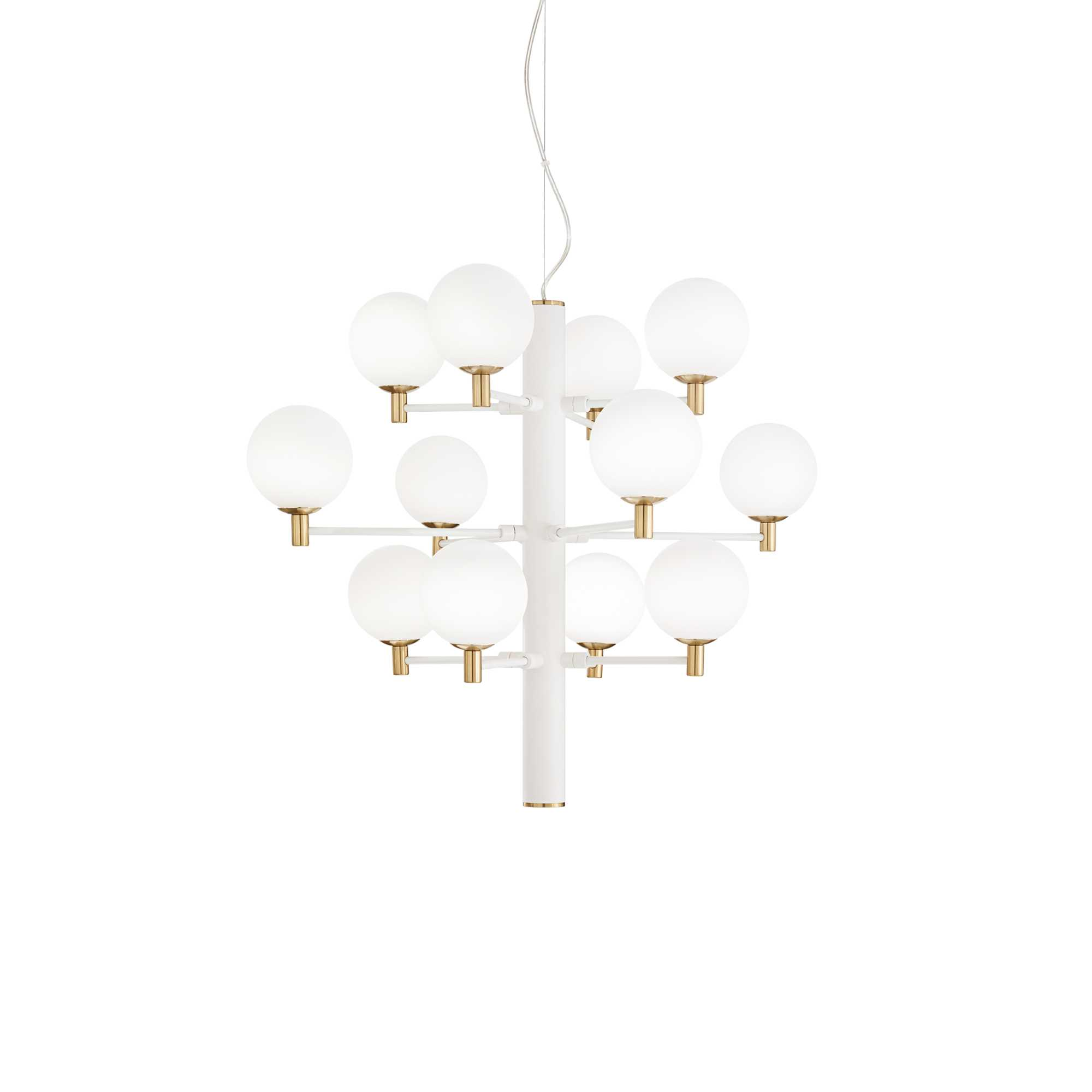 Lampada A Sospensione Copernico Sp12 Bianco Ideal-Lux