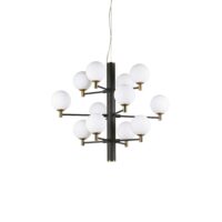 Lampada A Sospensione Copernico Sp12 Nero Ideal-Lux