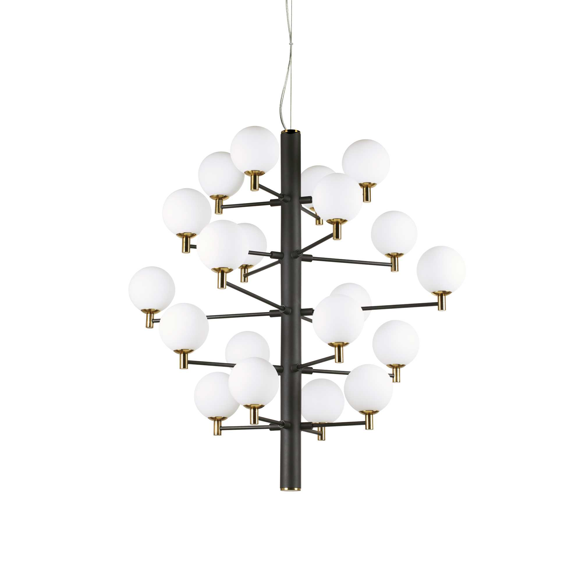 Lampada A Sospensione Copernico Sp20 Nero Ideal-Lux