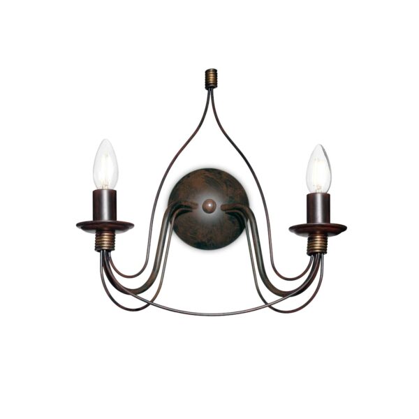 Lampada Da Parete Corte Ap2 Ruggine Ideal-Lux