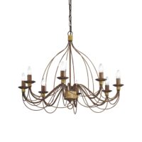 Lampada A Sospensione Corte Sp8 Ruggine Ideal-Lux