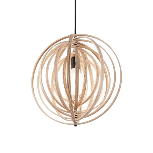 Lampada A Sospensione Disco Sp1 Legno Ideal-Lux