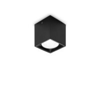 Lampada Da Soffitto Dot Pl Square Nero 3000K Ideal-Lux