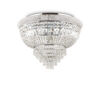 Lampada Da Soffitto Dubai Pl24 Cromo Ideal-Lux