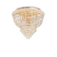 Lampada Da Soffitto Dubai Pl6 Ottone Ideal-Lux