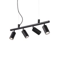 Lampada A Sospensione Dynamite Sp4 Nero Ideal-Lux