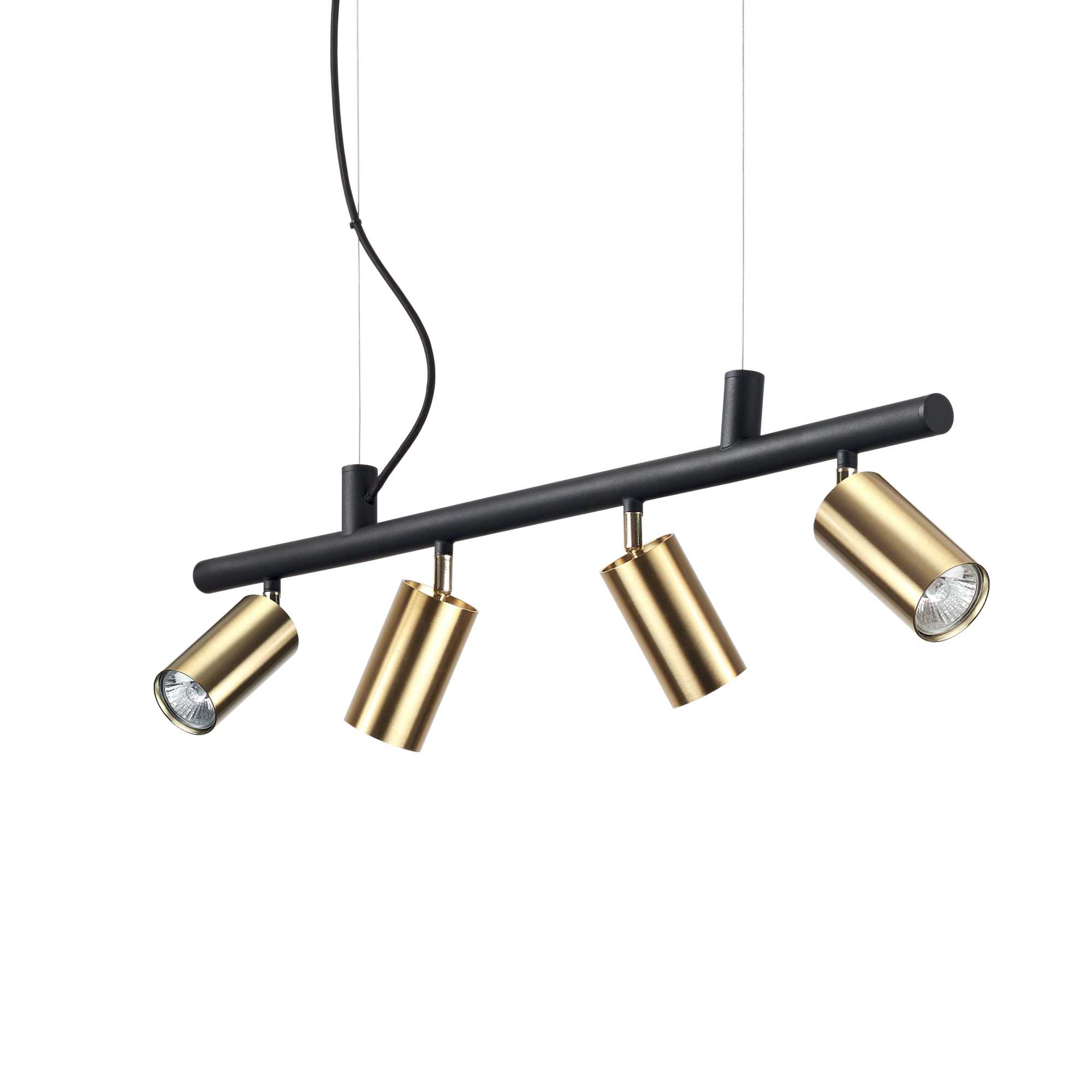 Lampada A Sospensione Dynamite Sp4 Ottone Ideal-Lux