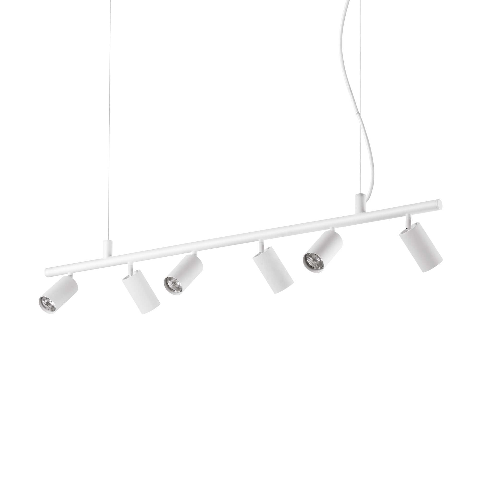 Lampada A Sospensione Dynamite Sp6 Bianco Ideal-Lux