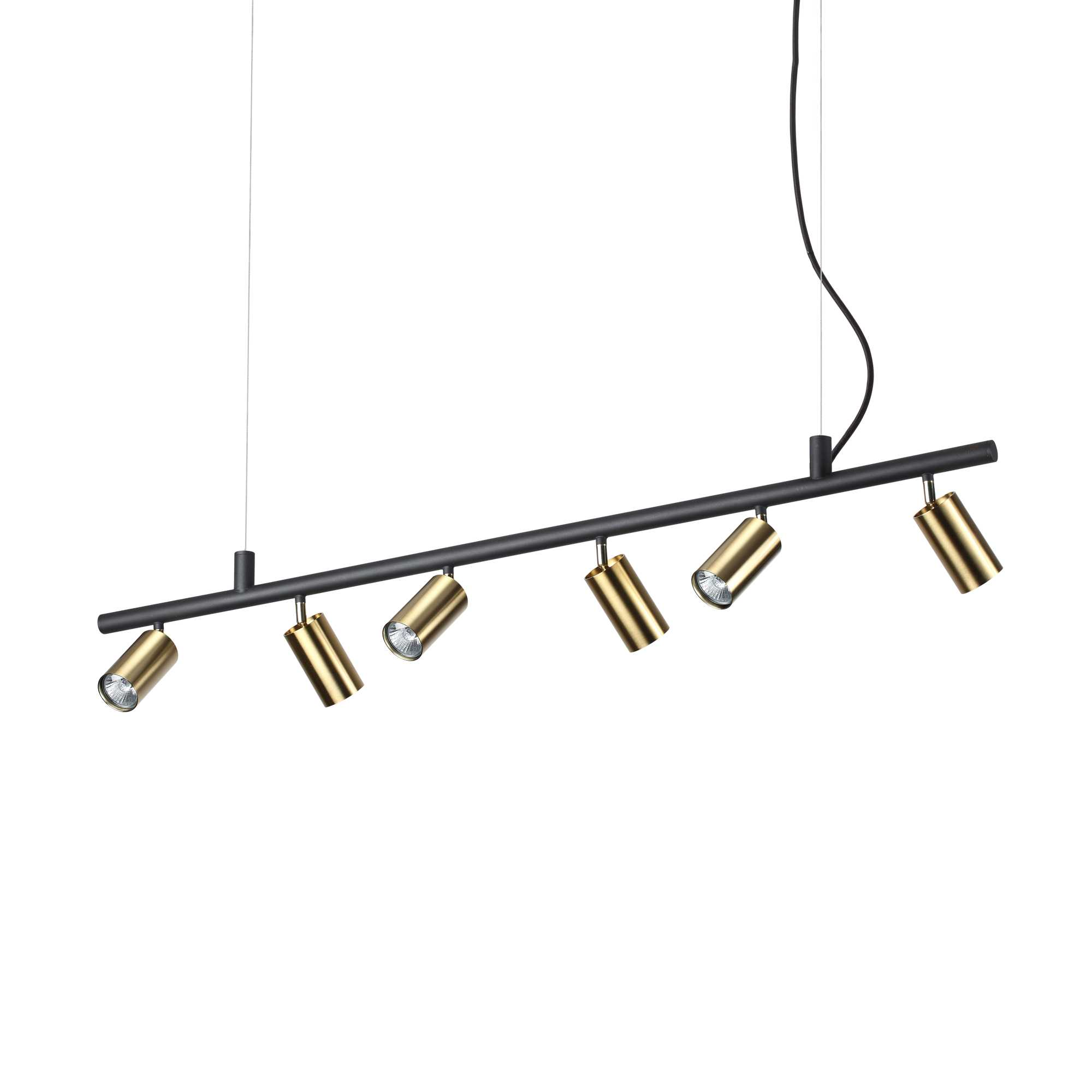 Lampada A Sospensione Dynamite Sp6 Ottone Ideal-Lux