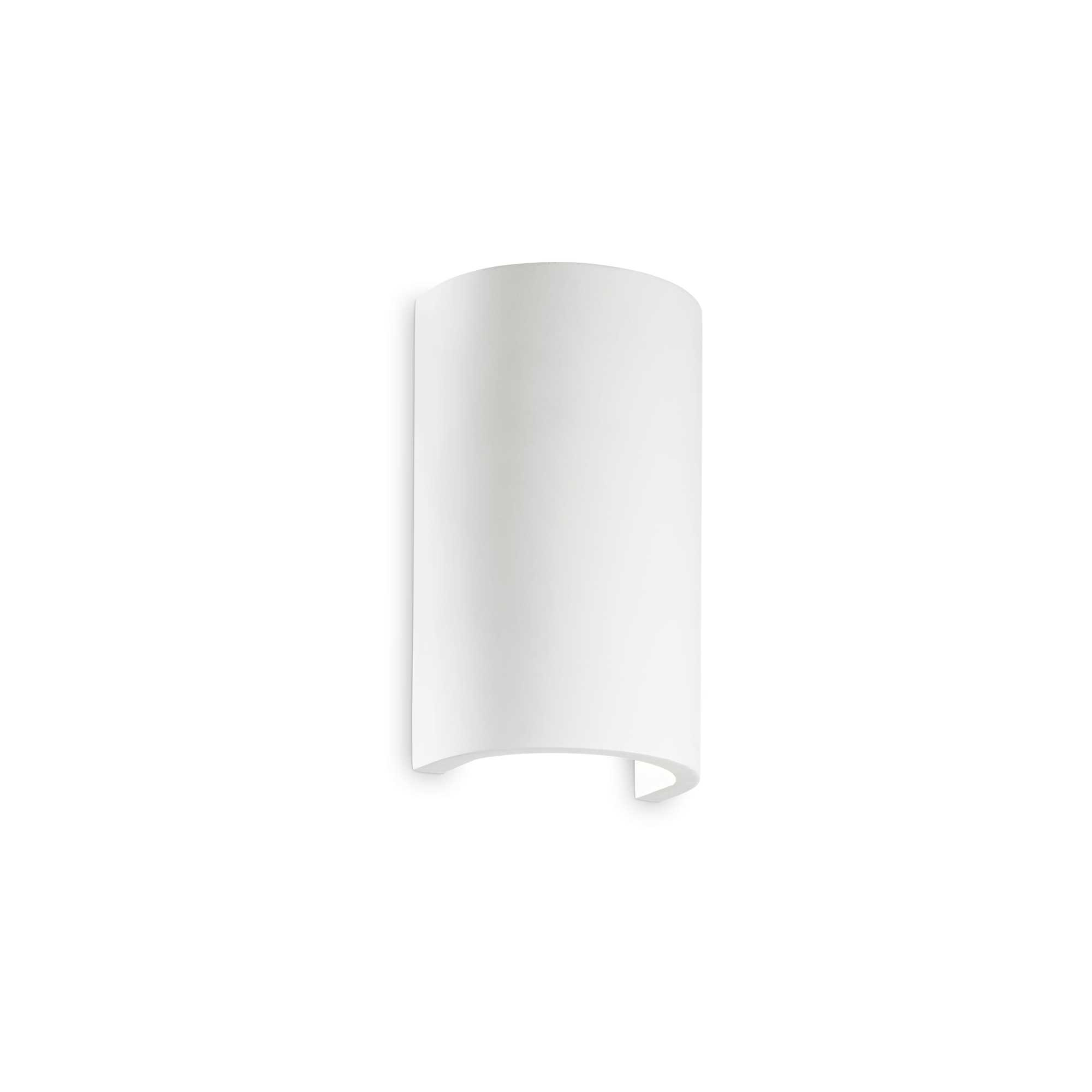 Lampada Da Parete Flash Gesso Ap1 Round Ideal-Lux