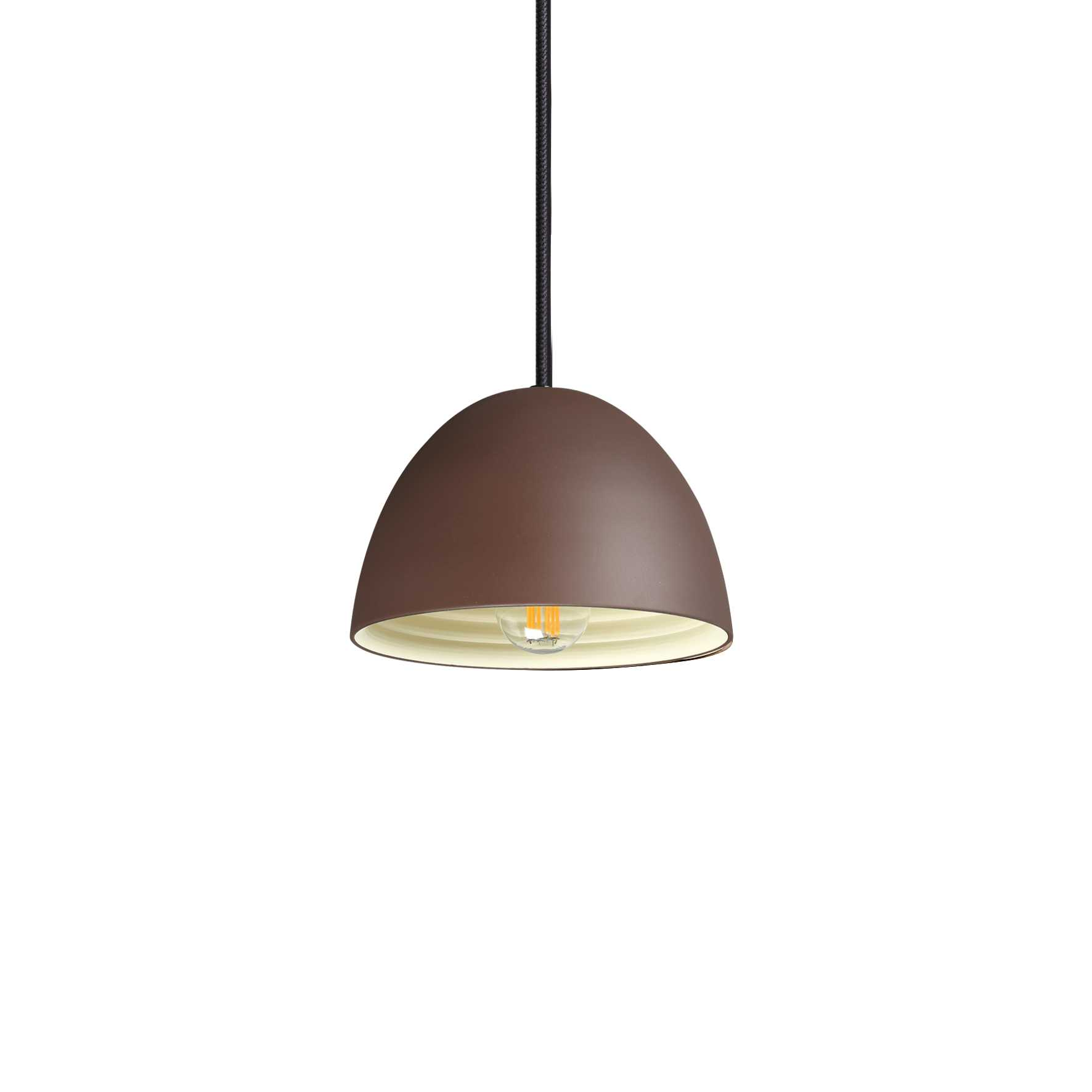 Lampada A Sospensione Folk Sp1 D18 Coffee Ideal-Lux
