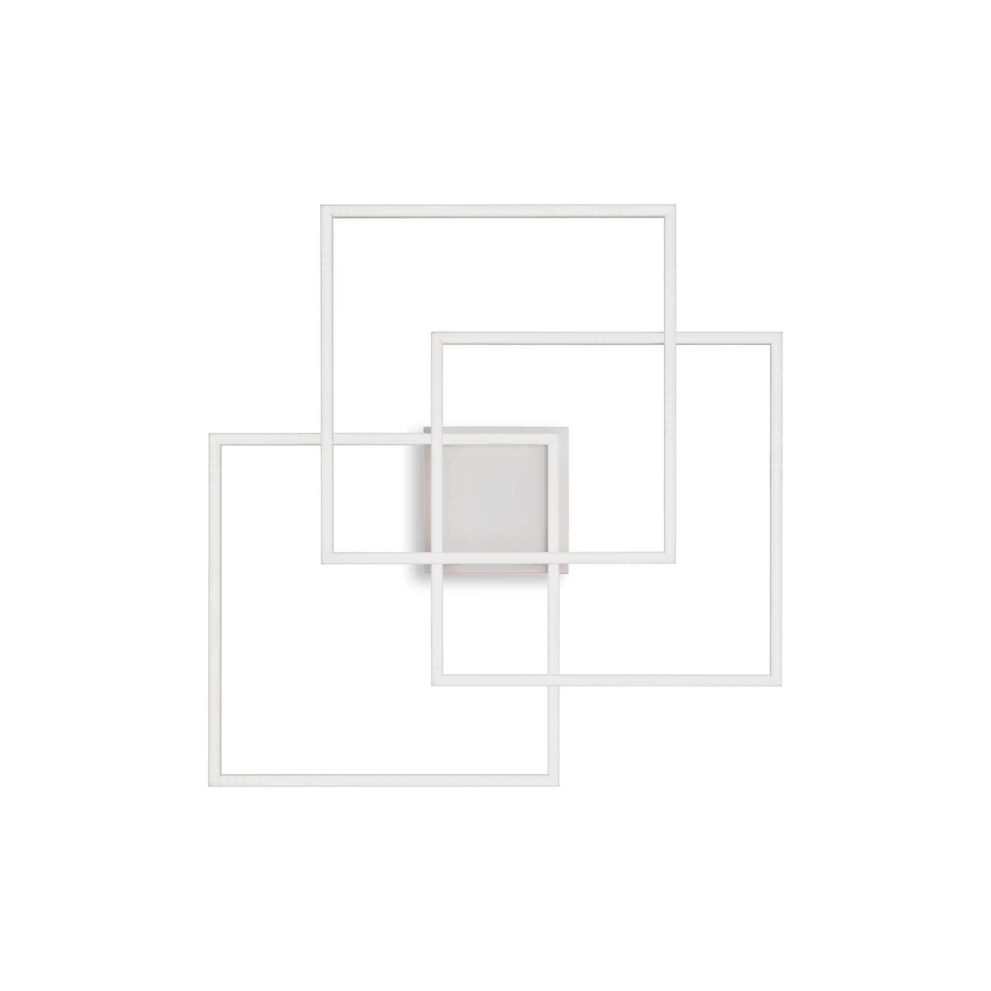 Lampada Da Soffitto Frame Pl Quadrato Bianco Ideal-Lux