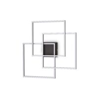 Lampada Da Soffitto Frame Pl Quadrato Nero Ideal-Lux
